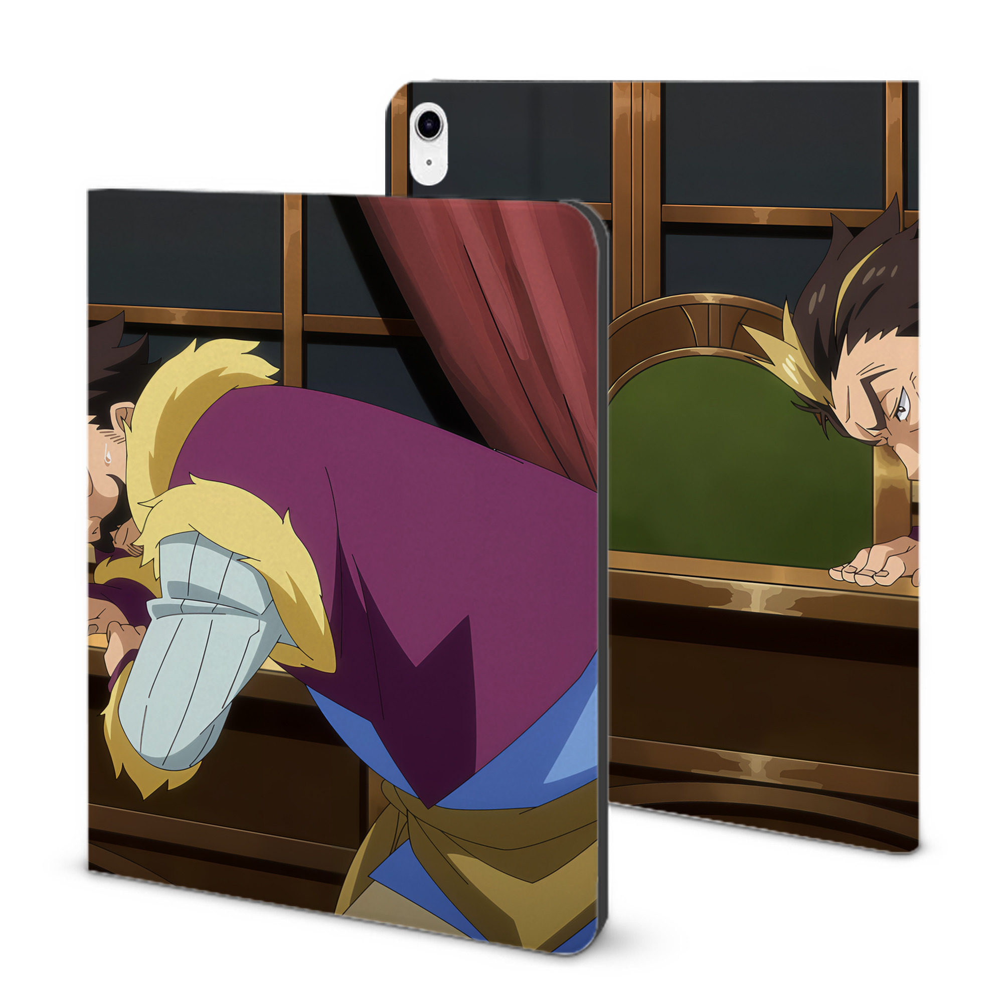 （画像用） 転スラ Regarding Reincarnated to Slime IPad ケース ブック型 PUレザー TPU 耐衝撃 軽量 薄型 ペン収納なし 全面保護 IPad 各モデル対応